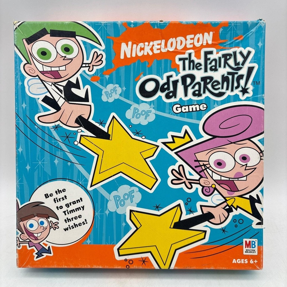 Nickelodeon Fairly OddParents Board Game Milton Bradley Complete Vintage 2004